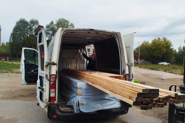 larch lags terrace boards delivery in lv